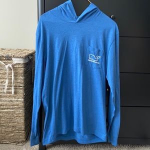 Vineyard Vines Blue Long Sleeve Hoodie Tee